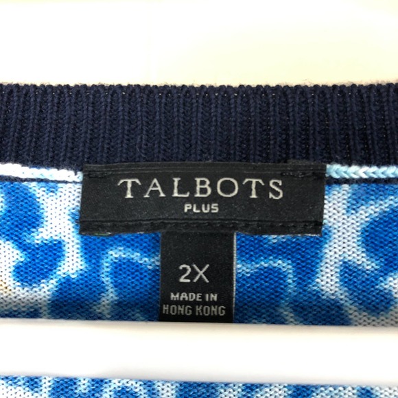 Talbots Plus Long Sleeve Button Up Cardigan Womens 2X - Picture 2 of 4